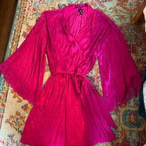 victoria secret silk robe